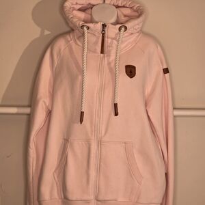 Wanakome Light Pink Sweatshirt with Brown Patch